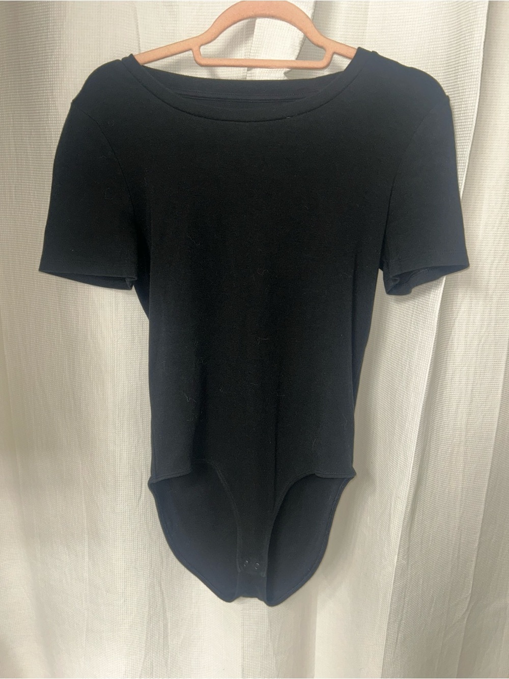Black GAP crew neck Women's Short-Sleeve Bodysuit